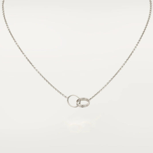 [Glow Muse]LOVE NECKLACE PINK GOLD AND SILVER