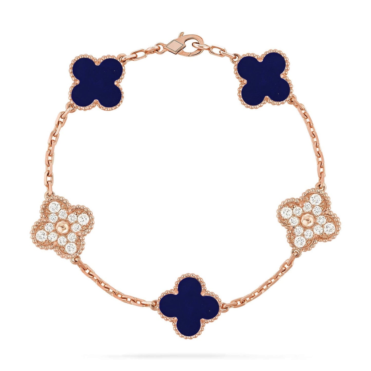 [⭐Glow Muse]CLOVER 5 MOTIF LAPIS LAZULI BRACELET COLLECTION