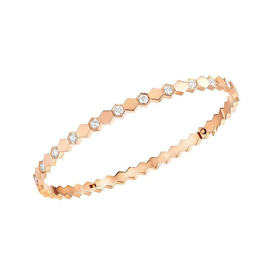 [Glow Muse]BEE LOVE PINK GOLD DIAMOND BRACELET