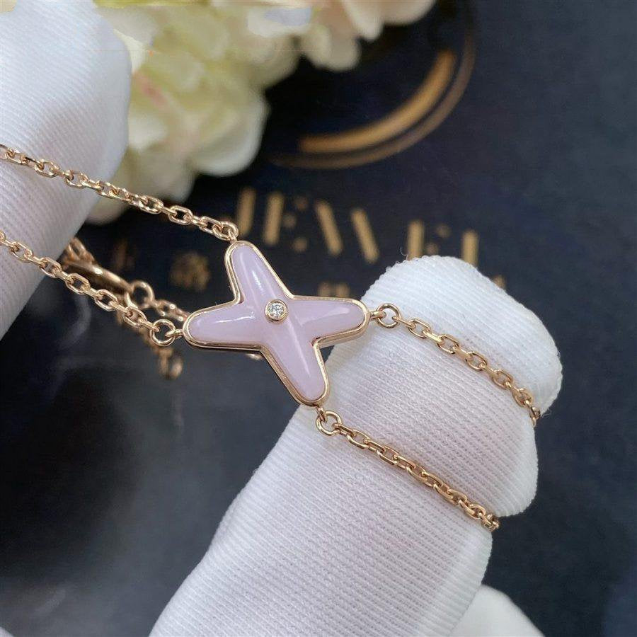 [Glow Muse]JEUX BRACELET PINK MOP PINK GOLD 1 DIAMOND