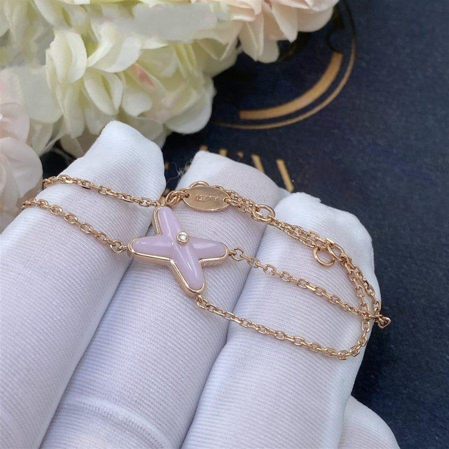 [Glow Muse]JEUX BRACELET PINK MOP PINK GOLD 1 DIAMOND