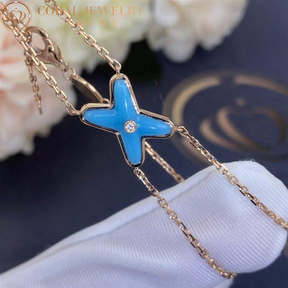 [Glow Muse]JEUX BRACELET TURQUOISE PINK GOLD 1 DIAMOND