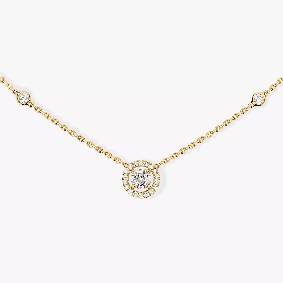 [Glow Muse]Diamond Necklace 0,20ct Brilliant Shape Joy