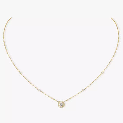 [Glow Muse]Diamond Necklace 0,20ct Brilliant Shape Joy