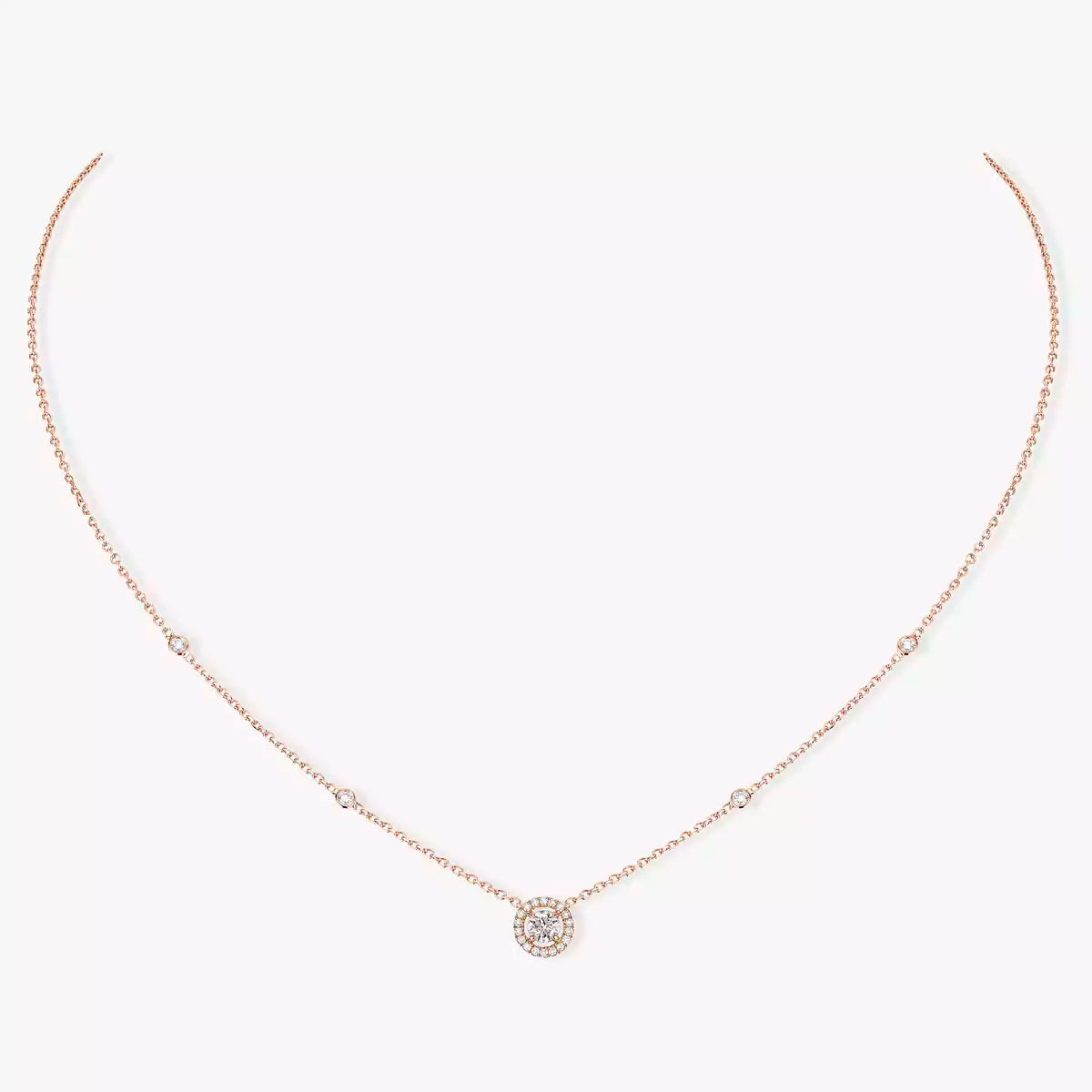 [Glow Muse]Diamond Necklace 0,20ct Brilliant Shape Joy