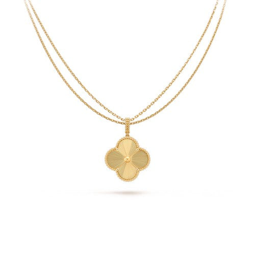 [Glow Muse]CLOVER 25MM PEDANT NECKLACE GOLD
