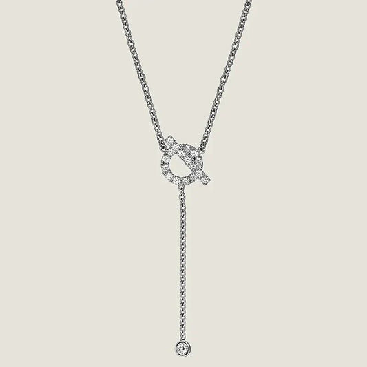 [Glow Muse]FINESSE SILVER DIAMOND NECKLACE