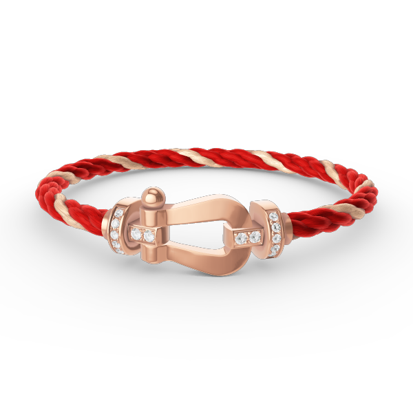 [Glow Muse]FORCE LARGE HORSESHOE HALF DIAMOND BRACELET ROSE GOLD