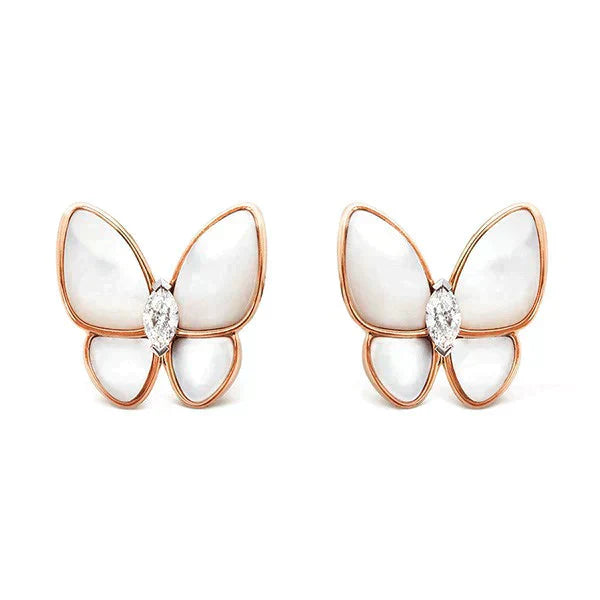 [Glow Muse]BUTTERFLY MOP DIAMOND EARRINGS