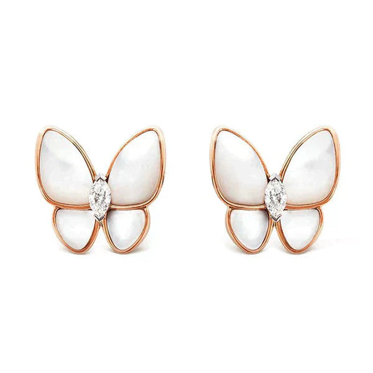[Glow Muse]BUTTERFLY MOP DIAMOND EARRINGS