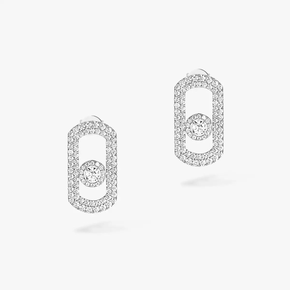 [Glow Muse]So Move Pave_-Set Diamond Earrings in Silver