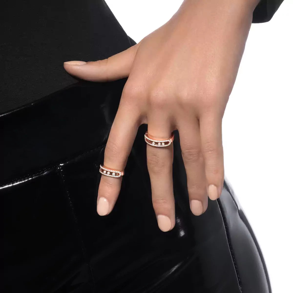 [Glow Muse] Baby Move Gold Diamond Pave_ Ring