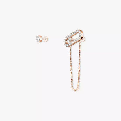 [Glow Muse]Move Uno Diamond Earrings