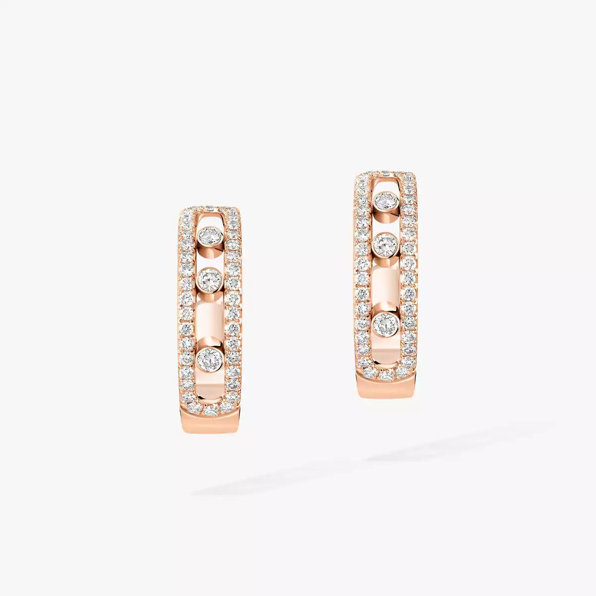 [Glow Muse]Diamond Pave_ Hoop Earrings Move