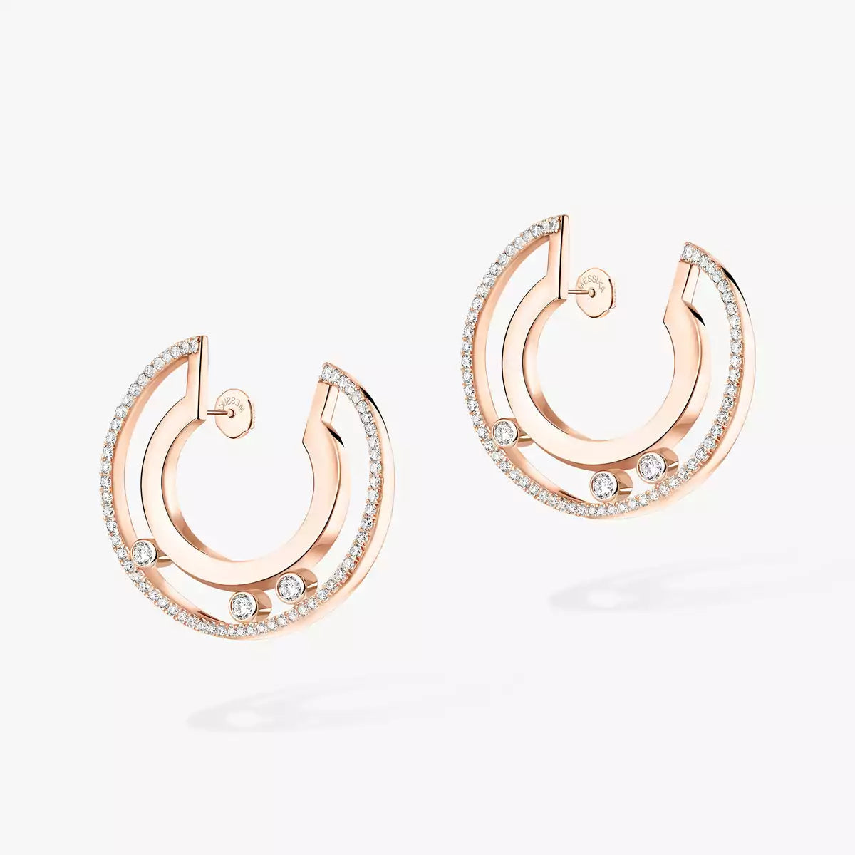 [Glow Muse]Move Romane Small Diamond Hoop Earrings
