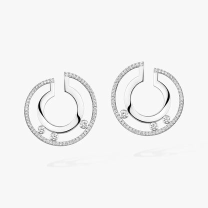 [Glow Muse]Move Romane Small Diamond Hoop Earrings