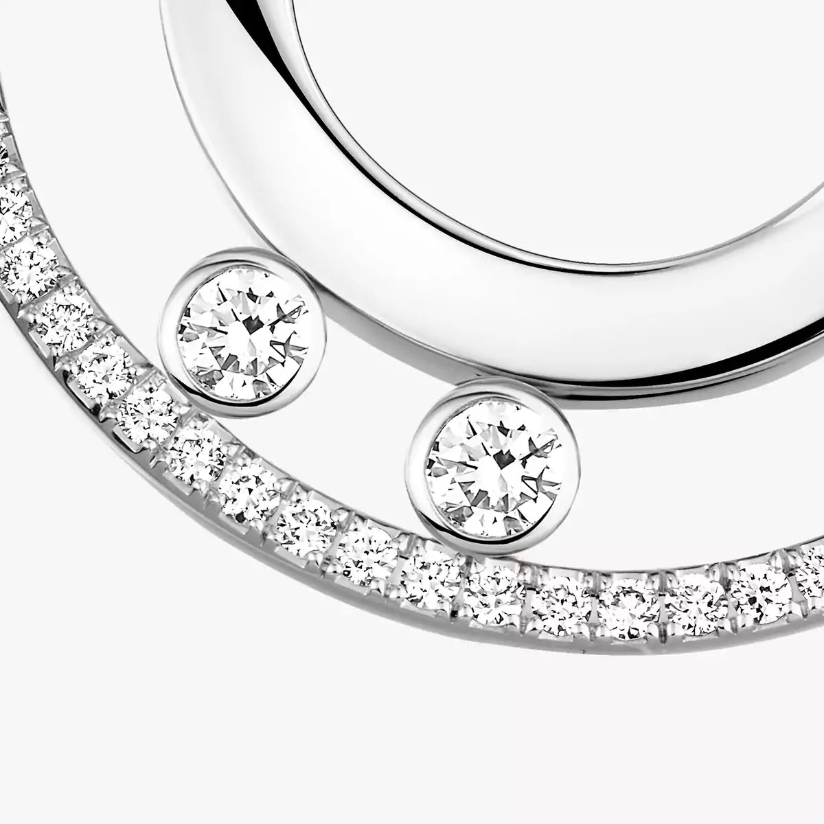 [Glow Muse]Move Romane Small Diamond Hoop Earrings