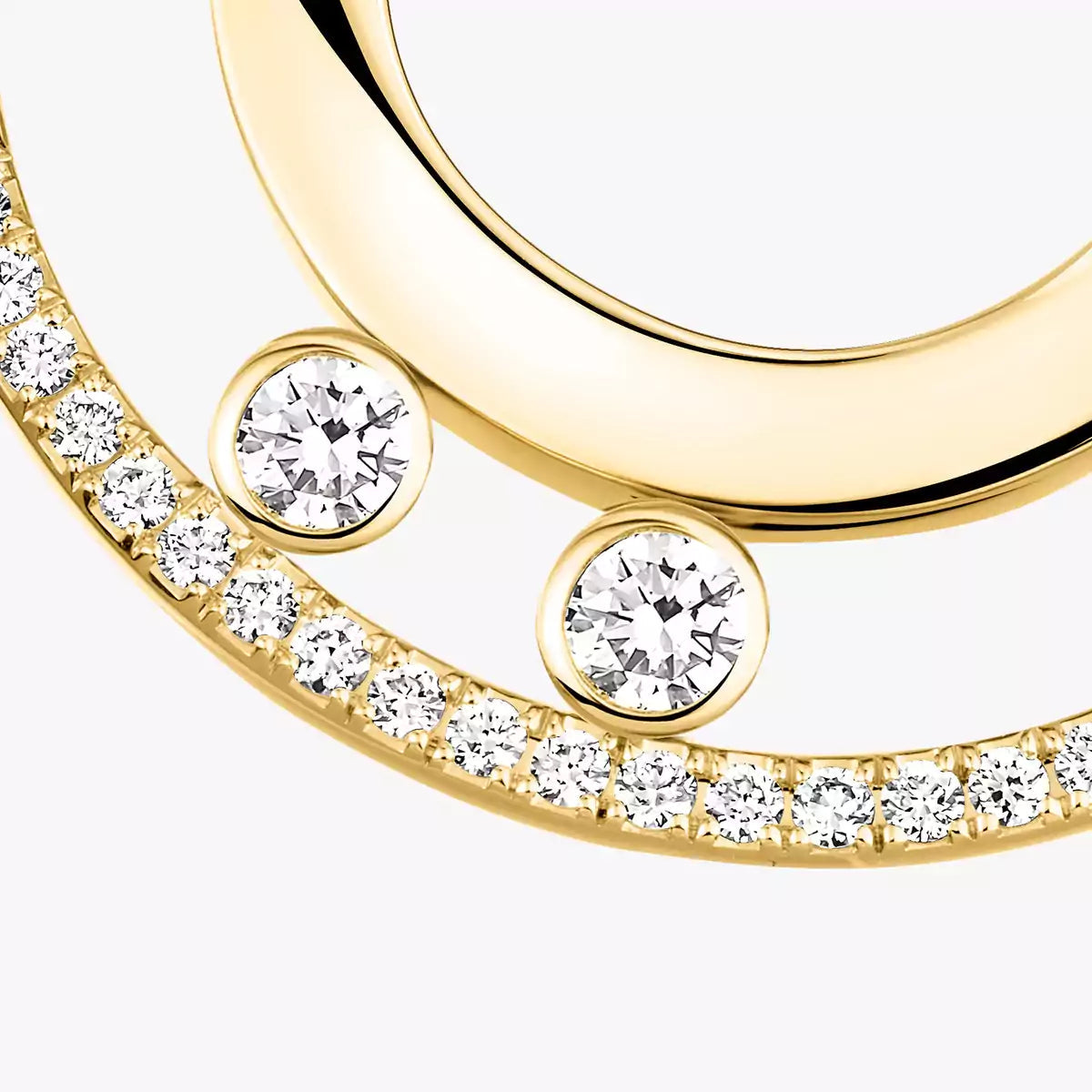 [Glow Muse]Move Romane Small Diamond Hoop Earrings