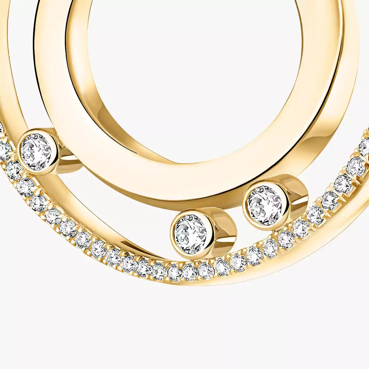 [Glow Muse]Move Romane Small Diamond Hoop Earrings