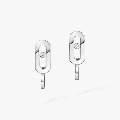 [Glow Muse]Diamond Mini Hoop Earrings Move Classique