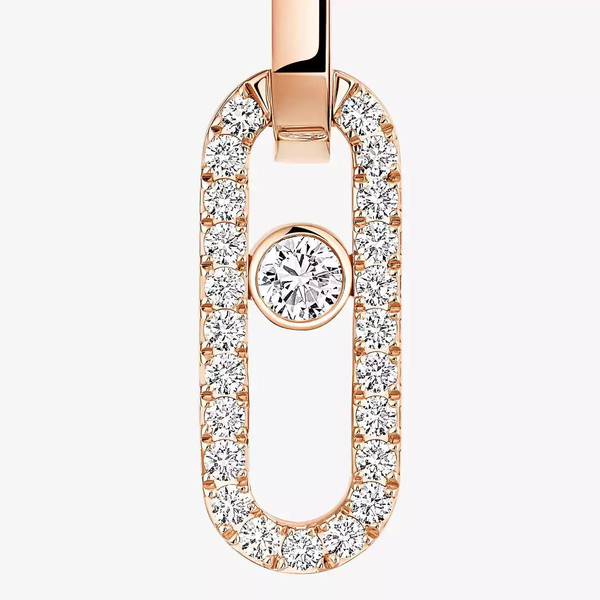[Glow Muse]Move Link Diamond Earrings