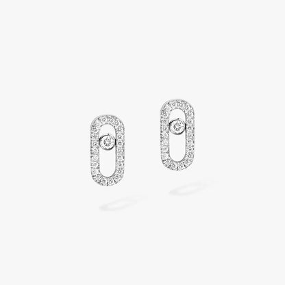 [Glow Muse]Move Uno Diamond Earrings