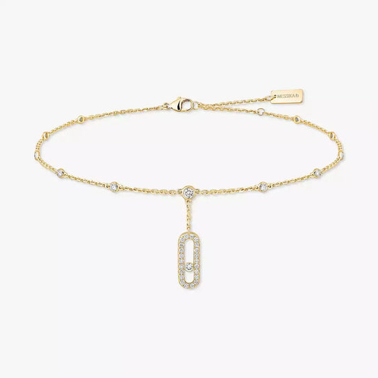 [Glow Muse] Move Uno pavé ankle bracelet