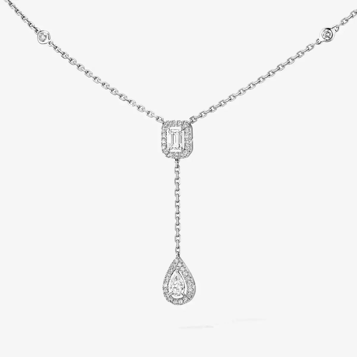 [Glow Muse]Gold Diamond Tie Necklace