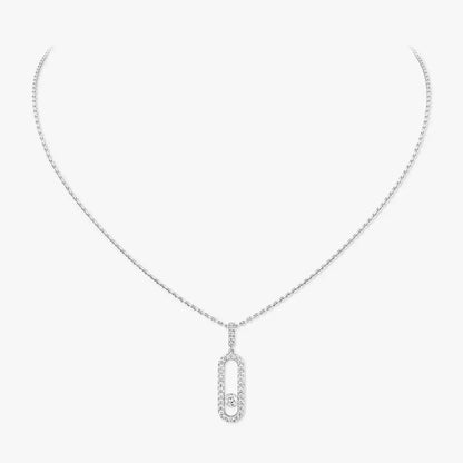 [Glow Muse]Move Uno Diamond Necklace in Rose Gold