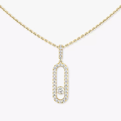 [Glow Muse]Move Uno Diamond Necklace in Rose Gold