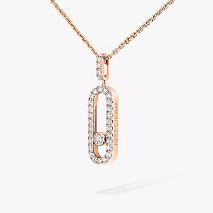 [Glow Muse]Move Uno Diamond Necklace in Rose Gold