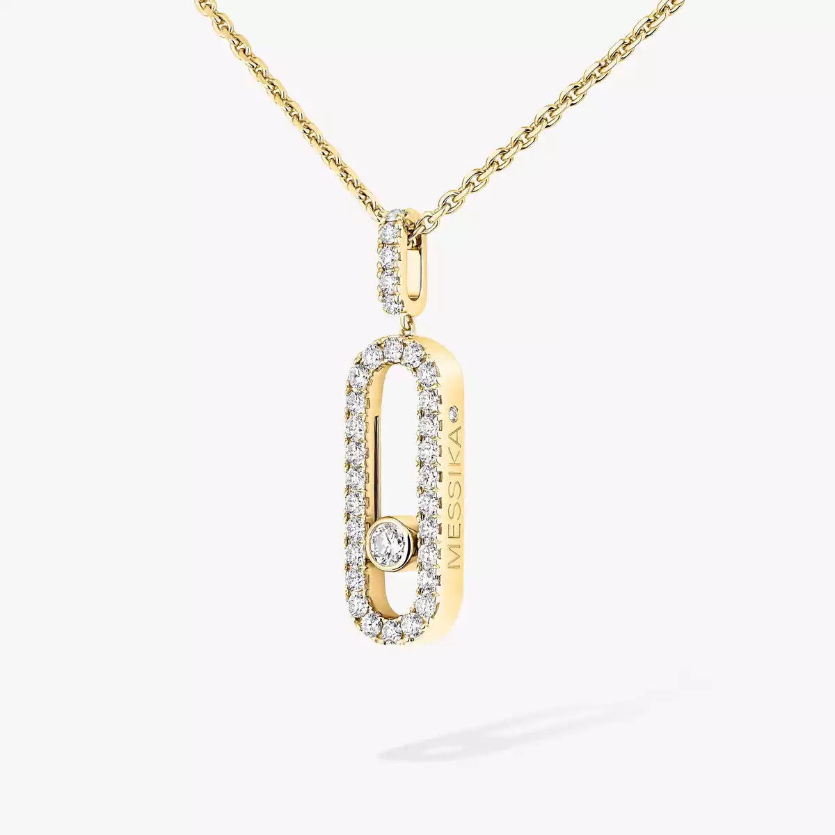 [Glow Muse]Move Uno Diamond Necklace in Rose Gold