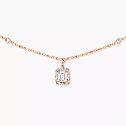 [Glow Muse]My Twin Diamond Necklace in Silver
