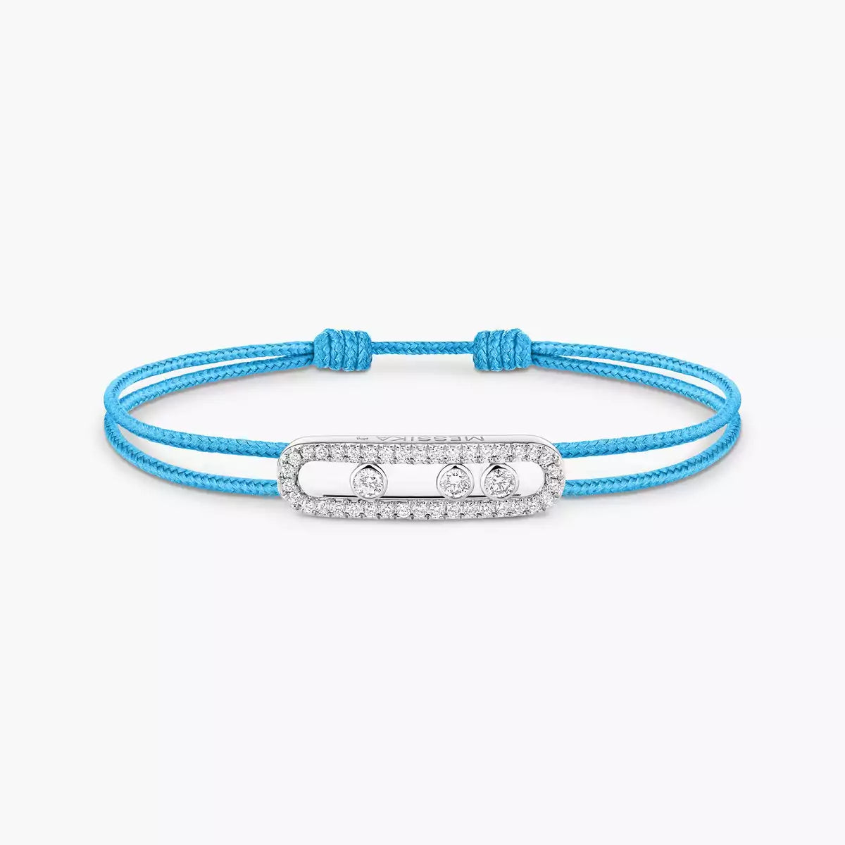 [Glow Muse]Messika Care(s) pink cord pavé bracelet