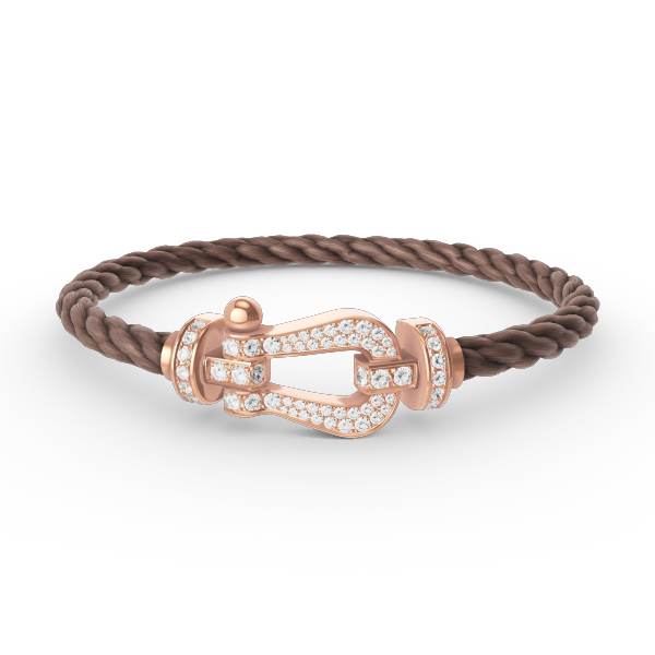 [Glow Muse]FORCE LARGE HORSESHOE FULL DIAMOND BRACELET ROSE GOLD