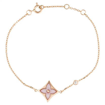 [Glow Muse]STAR 1 DIAMOND PINK GOLD BRACELET