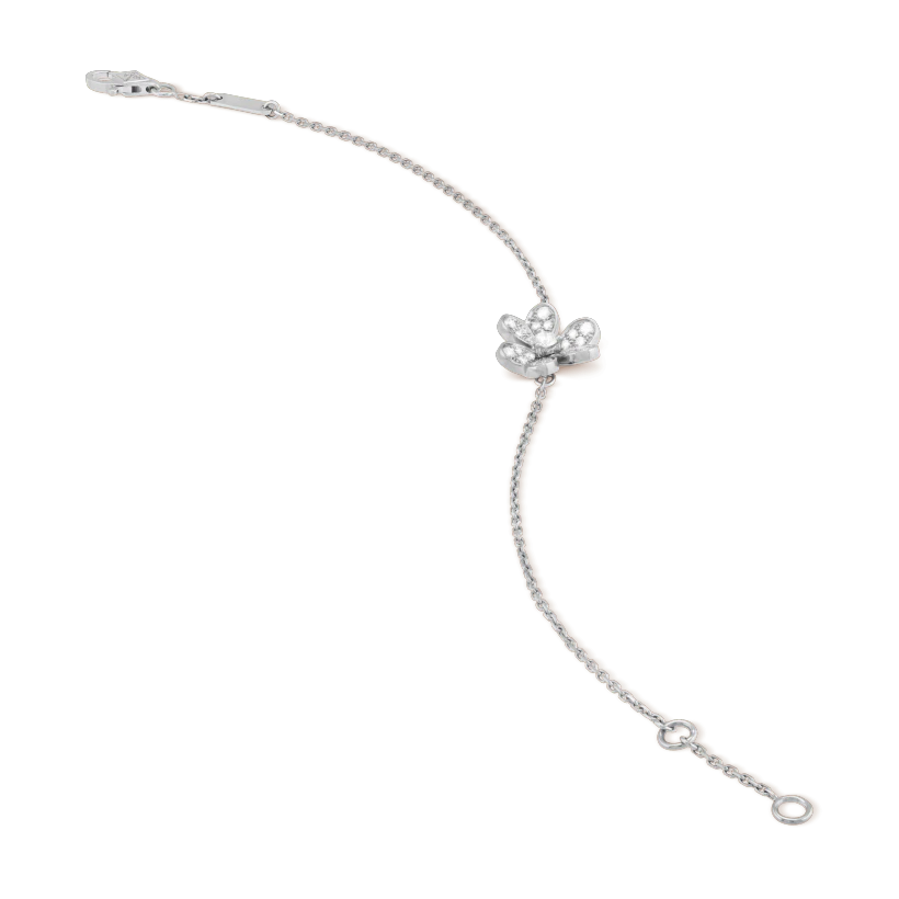 [Glow Muse]FRIVOLE SILVER FLOWER DIAMOND BRACELET