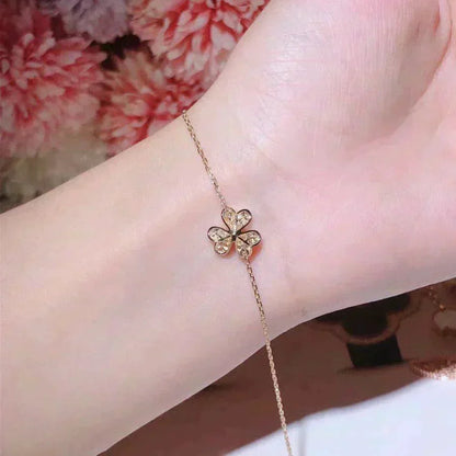 [Glow Muse]FRIVOLE GOLD FLOWER DIAMOND BRACELET