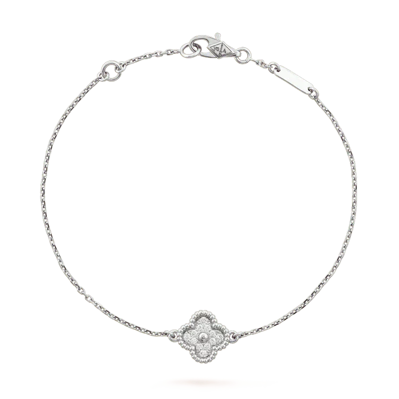 [Glow Muse]CLOVER  SINGLE FLOWER BRACELET SILVER