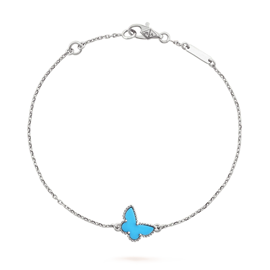 [Glow Muse]BUTTERFLY TURQUOISE BUTTERFLY BRACELET SILVER