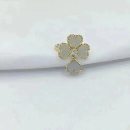 [Glow Muse]SWEET CLOVER WHITE MOP RING