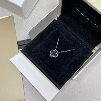 [Glow Muse]CLOVER 15MM PIETERSITE NECKLACE SILVER