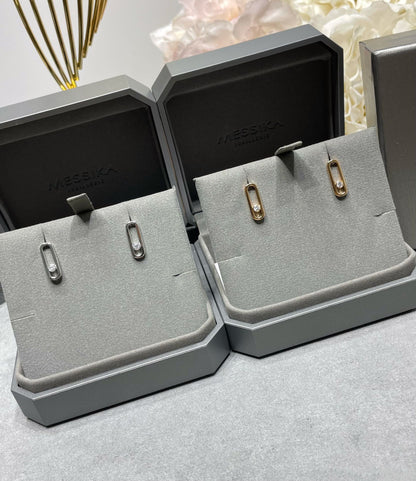 [Glow Muse]MOVE UNO SMALL 1 DIAMOND EARRINGS