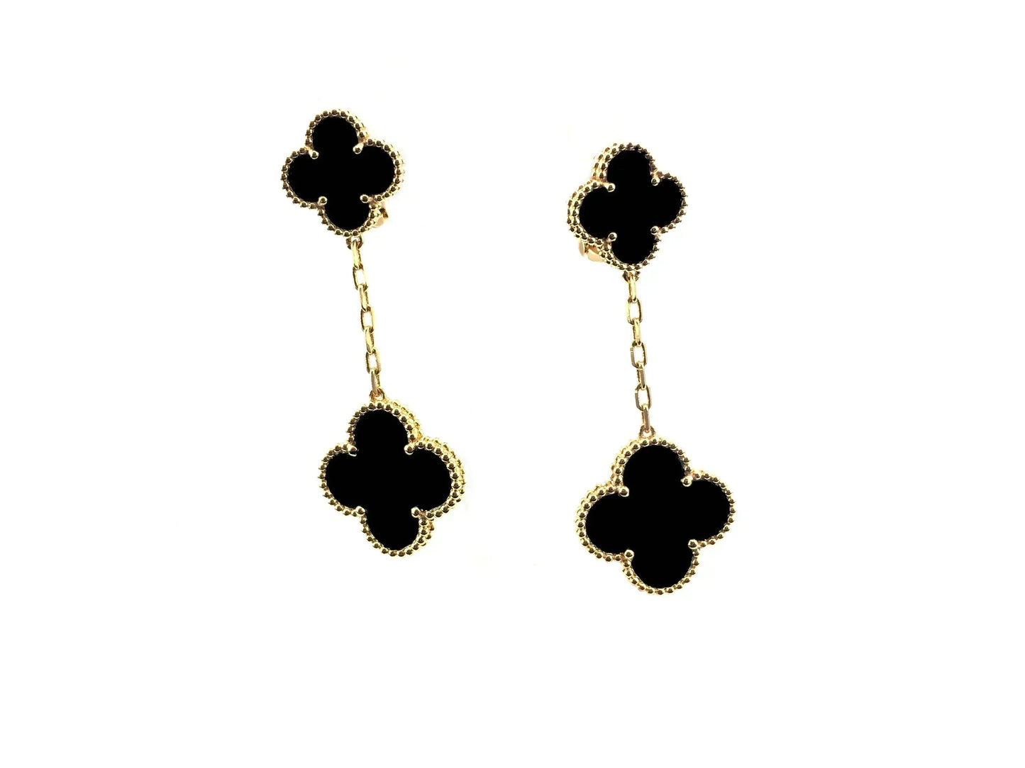 [Glow Muse]CLOVER 2 MOTIFS  EARRINGS (MULTIPLE CHOICESC